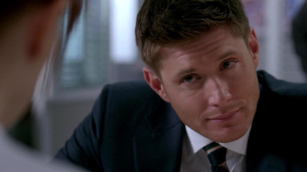 Dean tries to charm the coroner, but she's having none of it.